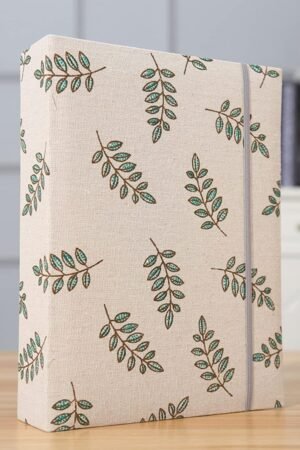 Photo Album 4x6 200 Photos Linen Cover Picture Photo Book for Family Wedding Anniversary Baby Vacation (200 Photos (4x6), Green Leaves)