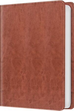 Photo Album for 4x6 Photos - 112 Pockets Vegan Leather Cover Memory Albums Book for Birthday Family Anniversary Vacation Pictures (Vintage Brown)