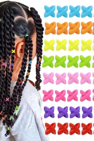 50PCS Hair Beads for Braids - Candy Color Loc Dreadlock and Hair Jewelry Accessories for Kids and Women