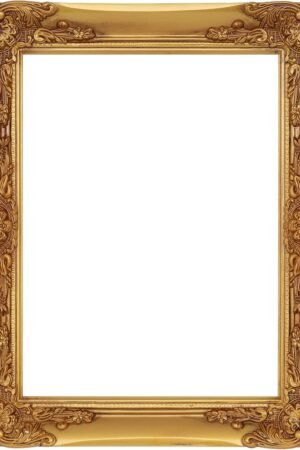 Ornate Wooden Gold Picture frames,12x16 Picture Frame for Photo Frame,Canvas Frames,Art Panels Frame,Paintings,Artwork,Corner Ornaments Gold Frames,12x16 Frame without Acrylic Glass and Backing