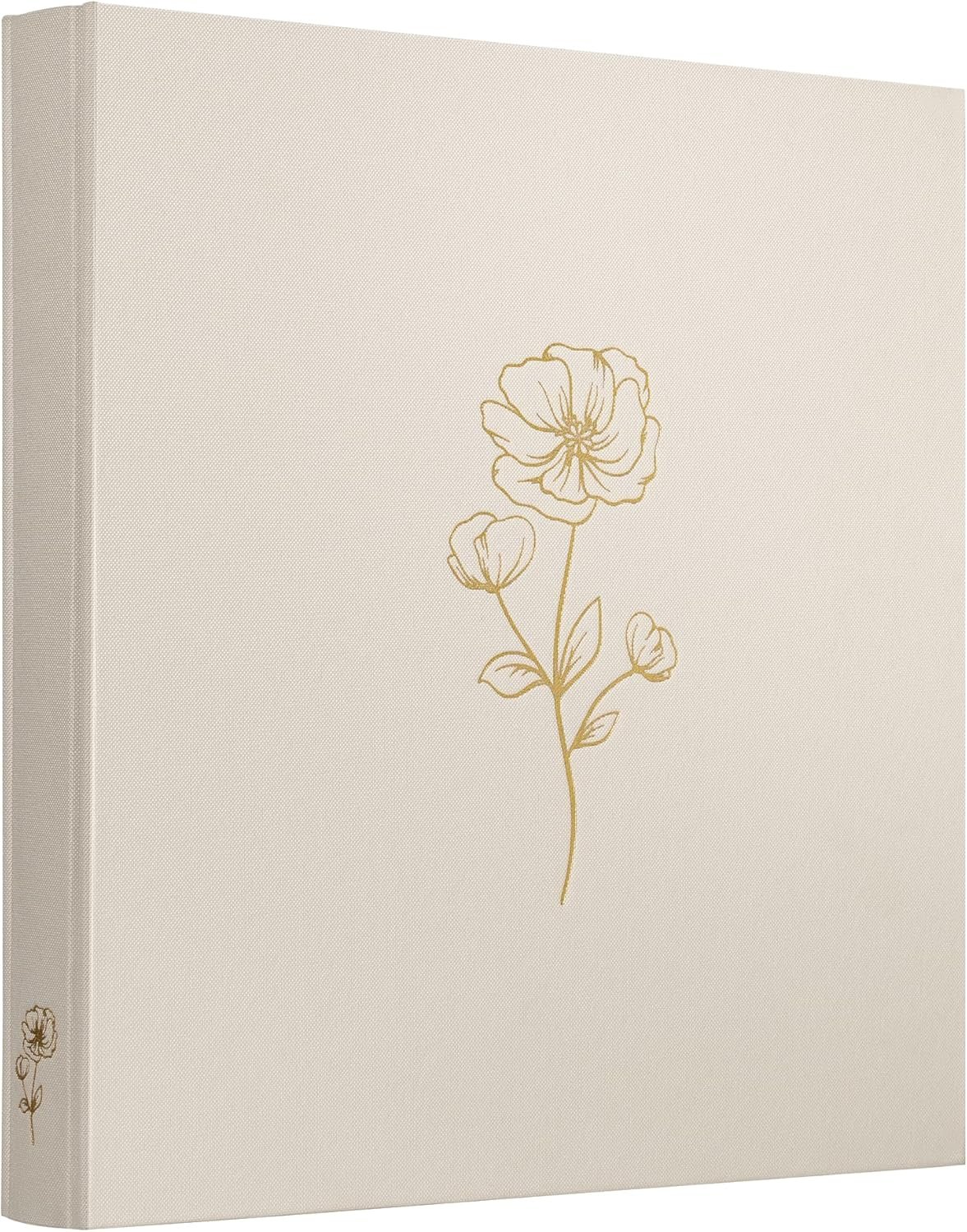 Photo Album 4x6 500 Photos 5 Pictures Per Page, 500 Pockets, Photo Albums 4x6 Pictures, Linen Fabric Cover Large Photo Album Book for Wedding Family Memories(Beige)