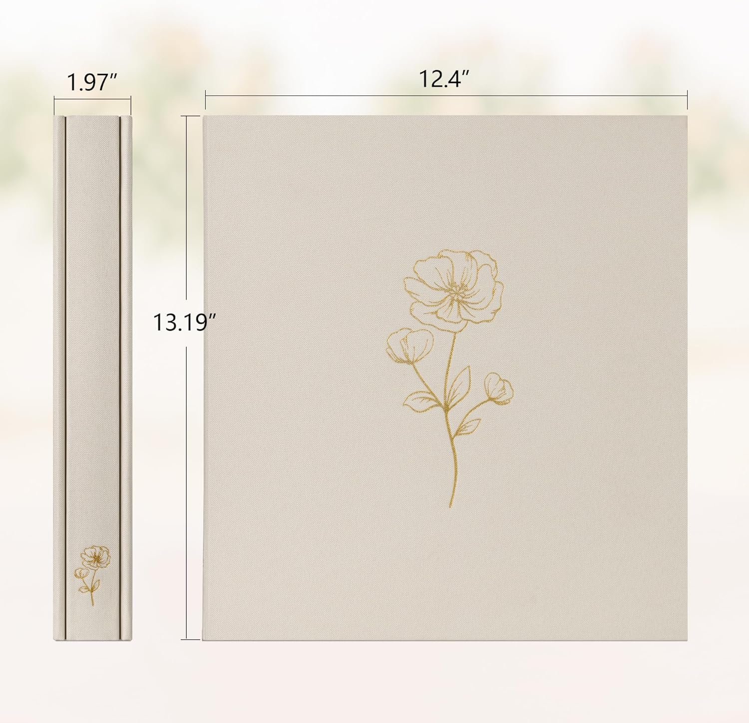 Photo Album 4x6 500 Photos 5 Pictures Per Page, 500 Pockets, Photo Albums 4x6 Pictures, Linen Fabric Cover Large Photo Album Book for Wedding Family Memories(Beige) - Image 2